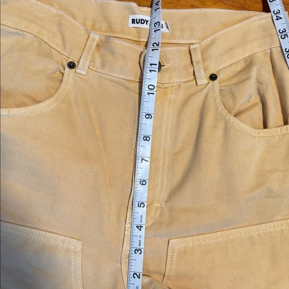 Rudy Jude Utility Jeans Size 2 Lemonade - Picture 15 of 16